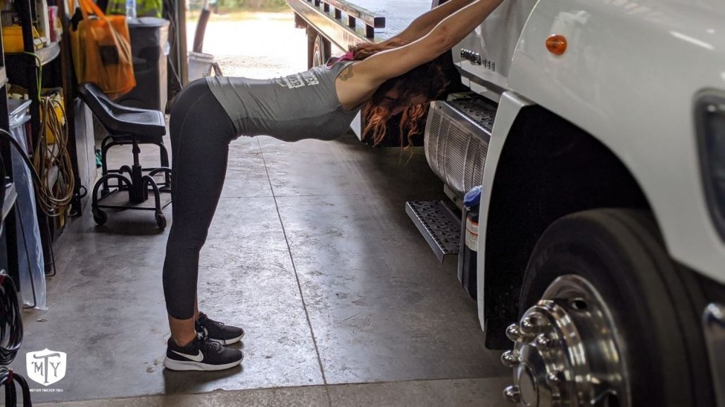 Mother Trucker yoga blog bending 