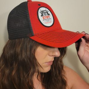 STIFF Mother Trucker Red and Black Hat