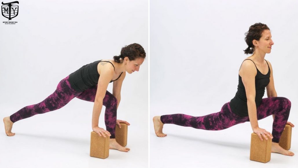 Trucking Yoga: 5 Moves to Help You Physically and Mentally Sinking Runners Lunge Mother Trucker Yoga Blog