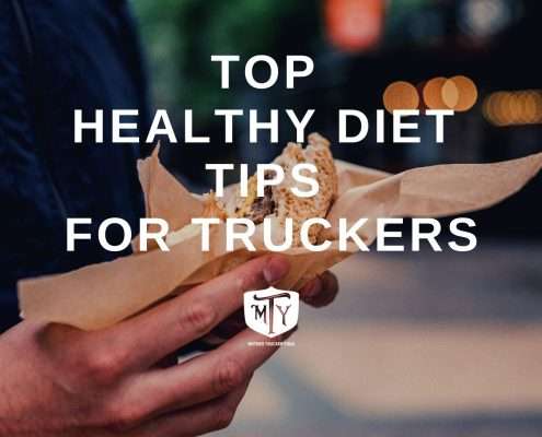 Top Healthy Diets Tips for Truck Drivers Cover Image Mother Trucker Yoga BLog
