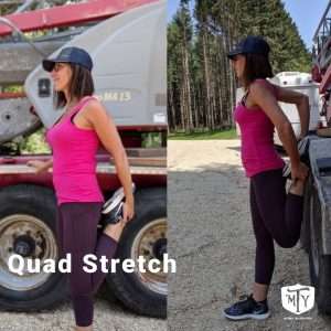 7 essential stretches for truck drivers quad stretch image mother trucker yoga blog 