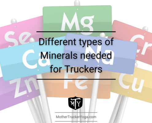 Different types of minerals needed for truckers Mother Trucker Yoga Cover Image