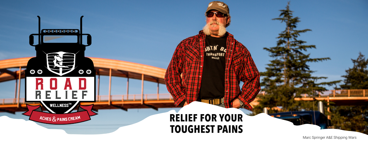 Road Relief Wellness/aches & pain relief cream/ Trucking/ Header Image