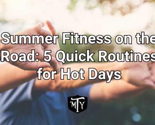 summer fitness on the road Mother Trucker Yoga