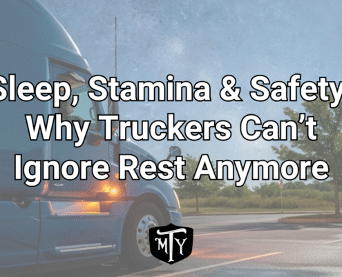 Truck driver sleep and safety Mother Trucker Yoga