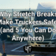 Truck driver stretch breaks Mother Trucker Yoga
