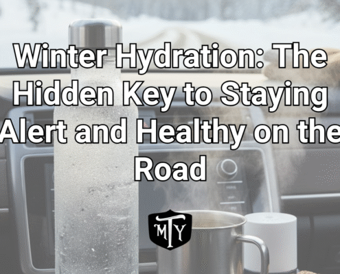 Cold weather can dehydrate drivers fast Mother Trucker Yoga