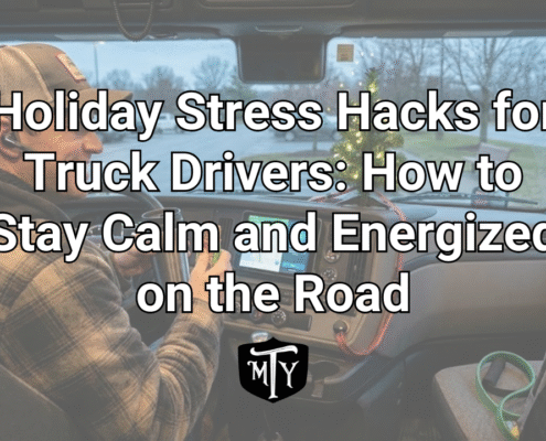 holiday stress for truck drivers Mother Trucker Yoga