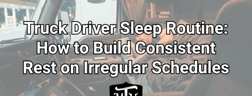 Truck Driver Sleep Routine Mother Trucker Yoga