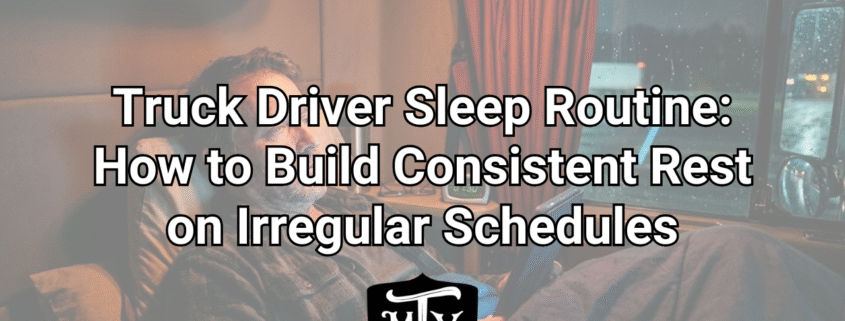 Truck Driver Sleep Routine Mother Trucker Yoga