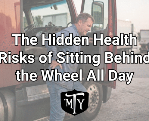 health risks of sitting for truck drivers Mother Trucker Yoga