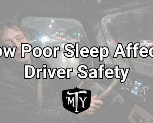 poor sleep and driver safety Mother Trucker Yoga